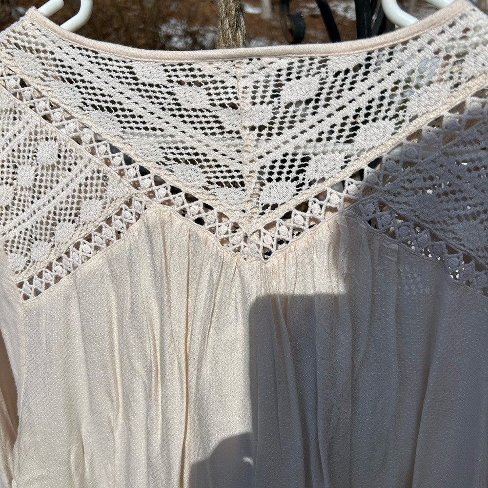 Lucky Brand Ivory Crochet Top - Picture 6 of 6